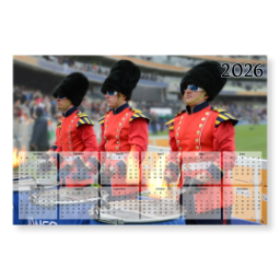 Single page calendar (12" x 8") with 2026 Year Planner Landscape design