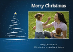 Greeting Card  with Starry Christmas Cards design