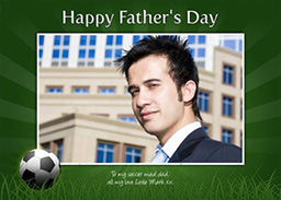 Greeting Card  with Football Themed Cards design